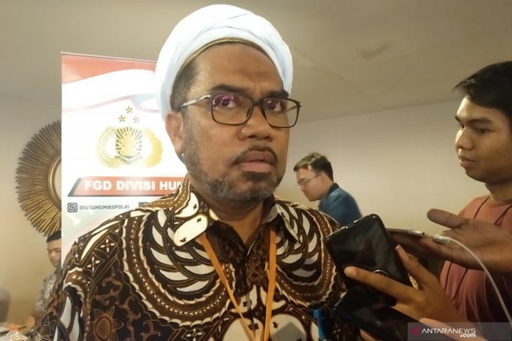 Tenaga Ahli Kedeputian IV Kantor Staf Presiden (KSP), Ali Mochtar Ngabalin. (ANTARA/ Anita Permata Dewi)