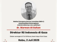 Rudal Israel Bunuh Direktur RS Indonesia di Gaza dr Marwan Al Sultan dan Keluarga