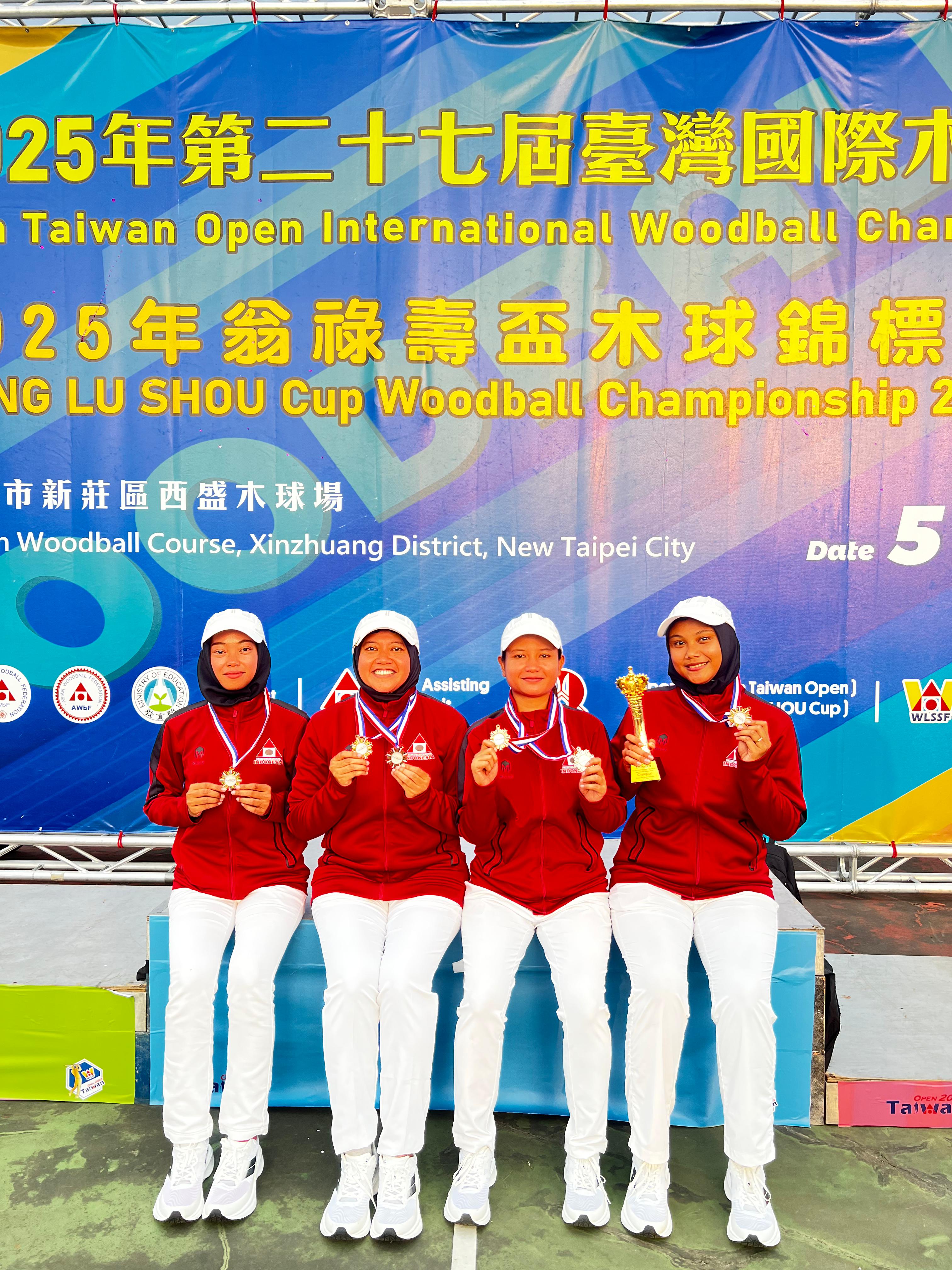 Tim stroke putri raih medali emas di Taiwan Open 2025