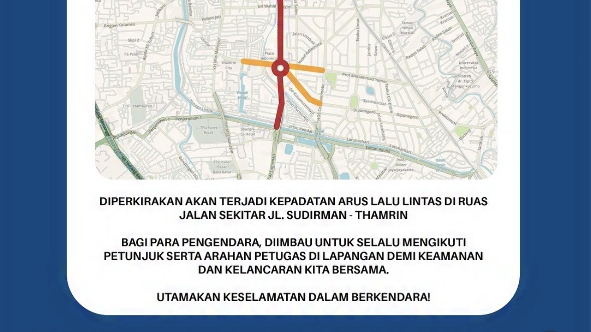 Ada Demo BEM UI di Bundaran HI Hari ini, Polisi Imbau Pengendara Cari Jalur Alternatif