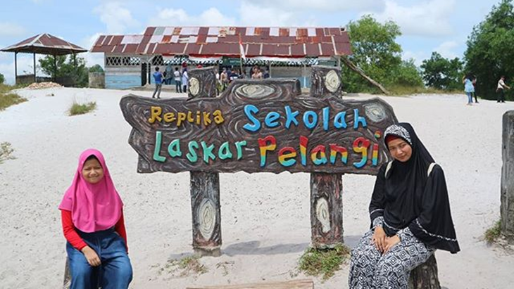 Lokasi yang diceritakan dalam novel Laskar Pelangi. (Instagram/ bilitonjourney)