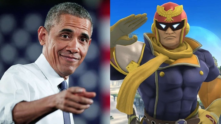 Barack Obama Klaim Captain Falcon sebagai Jagoan di 'Super Smash Bros.'