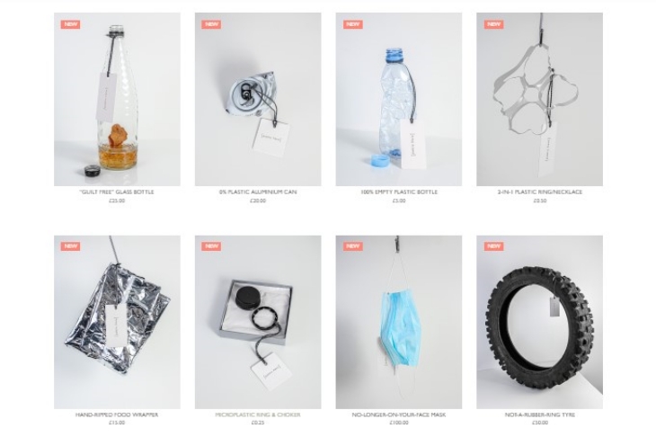 Beberapa sampah yang dijual Public Fibre untuk rayakan black friday sale. (Foto: Public Fibre)