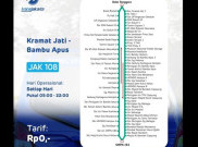 Mulai Hari Ini Mikrotrans JAK108 Angkut Warga Rute Kramat Jati - Bambu Apus