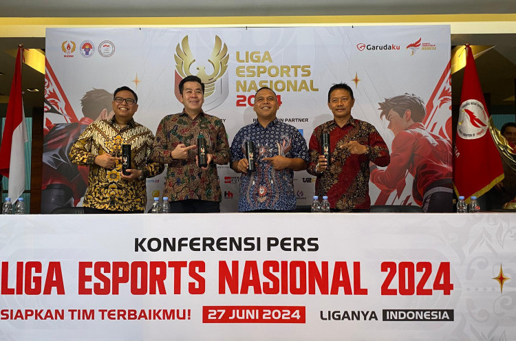 Konferensi pers Liga Esports Nasional 2024 di Jakarta, Kamis (27/6). (BolaSkor.com/Saskia Khofifah)