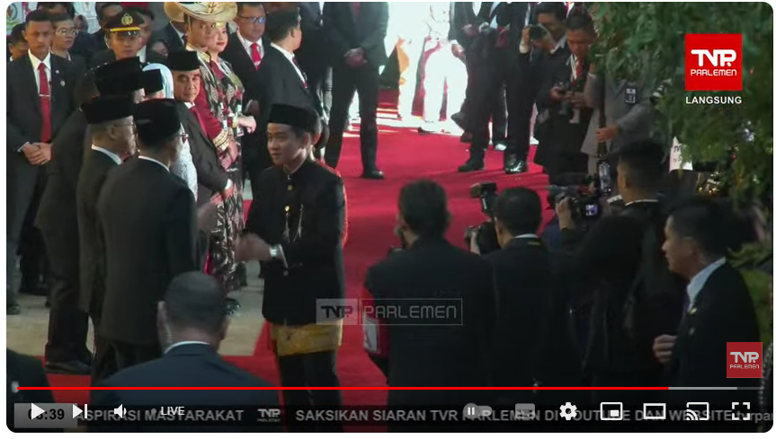 Gibran Sudah Tiba di MPR