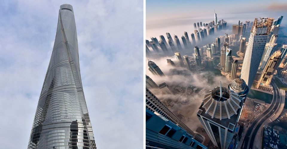 Melihat Pemandangan dari Gedung Pencakar Langit Tertinggi di Dunia