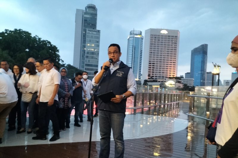 Anies Pamit, Jalan Sekitar Balai Kota Jakarta Ditutup