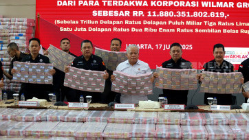 Konferensi Pers Kejagung Sita Uang Sebesar Rp 11,88 Triliun dari Wilmar Group Terkait Kasus Ekspor CPO