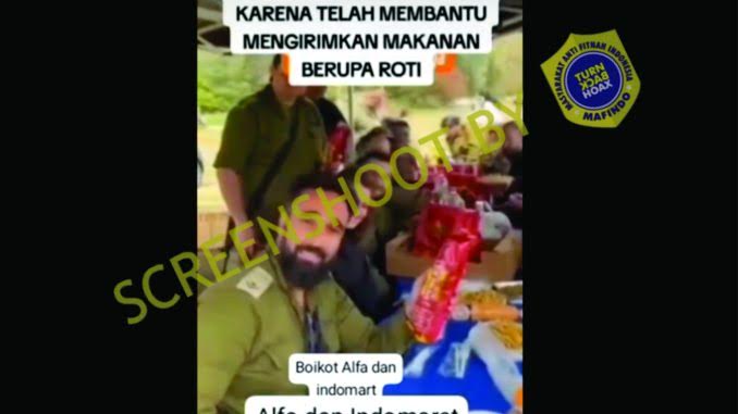 [HOAKS atau FAKTA]: Alfamart dan Indomaret Kirim Makanan untuk Tentara Israel