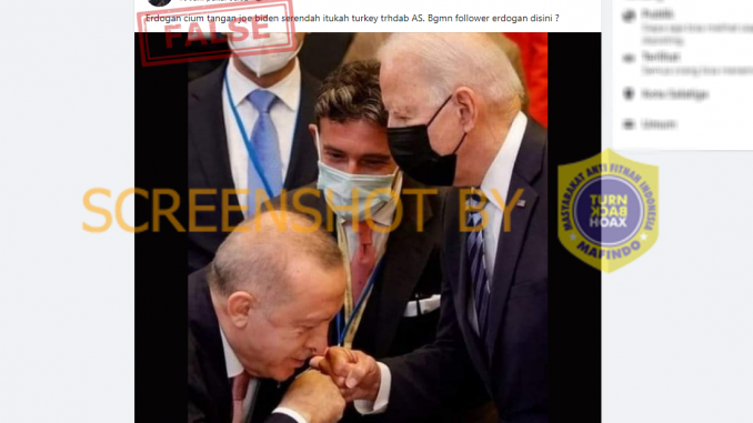 Tangkapan layar hoaks Erdogan. (Foto: Mafindo)