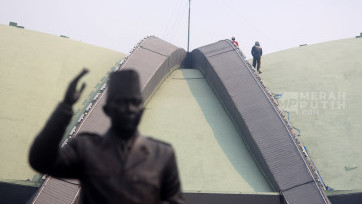 Gedung Kura-kura Bersolek Jelang SIdang Tahunan MPR 