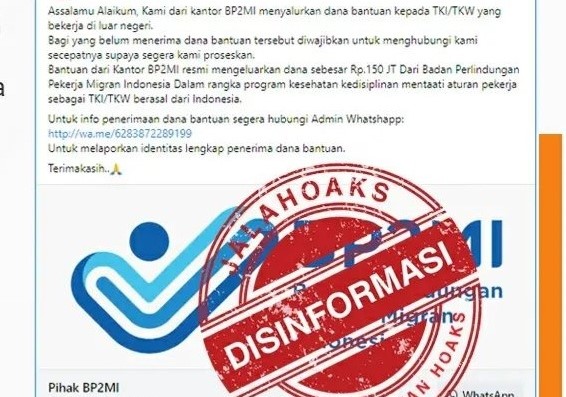 [HOAKS atau FAKTA]: Pekerja Migran dapat Bantuan Rp 150 Juta dari Pemerintah