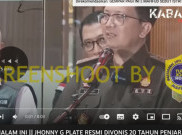 [HOAKS atau FAKTA]: Johnny G Plate Divonis 20 Tahun Penjara dan Denda Rp 500 M