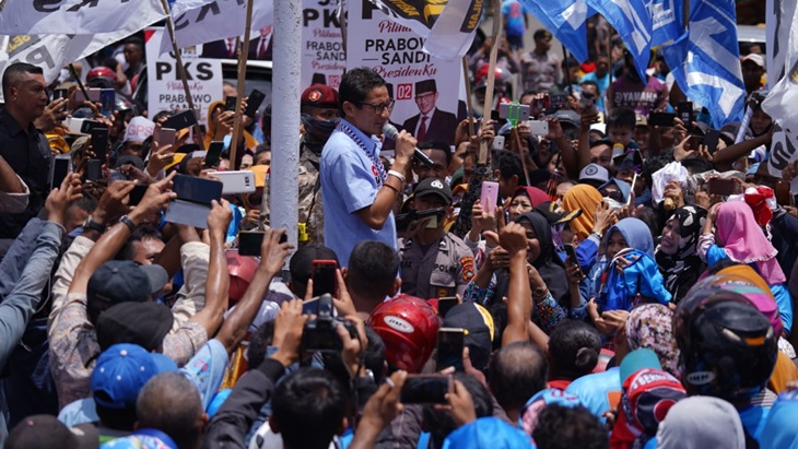 Sandiaga Uno di Monokwari. (BPN)