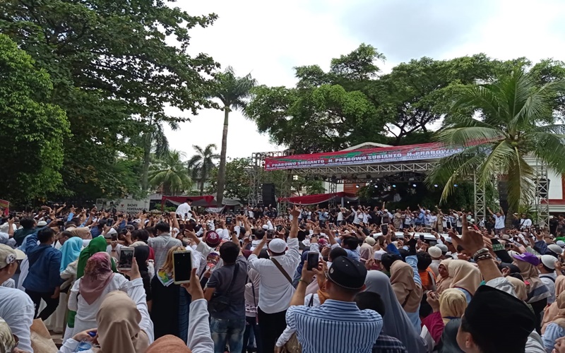 Suasana syukuran kemenangan Prabowo di Pilpres 2019