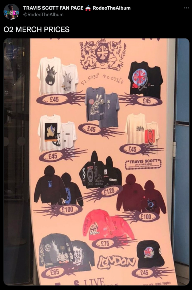 Konser di London, Travis Scott Kalahkan Rekor Penjualan Merchandise BTS