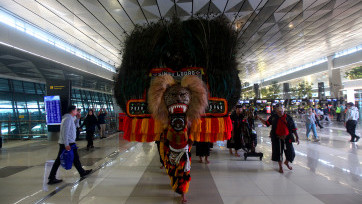 Reog Ponorogo Unjuk Gigi di Terminal 3 Bandara Internasional Soekarno-Hatta