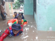 75 RW di Jakarta Tergenang Banjir akibat Hujan Deras Sejak Jumat Malam