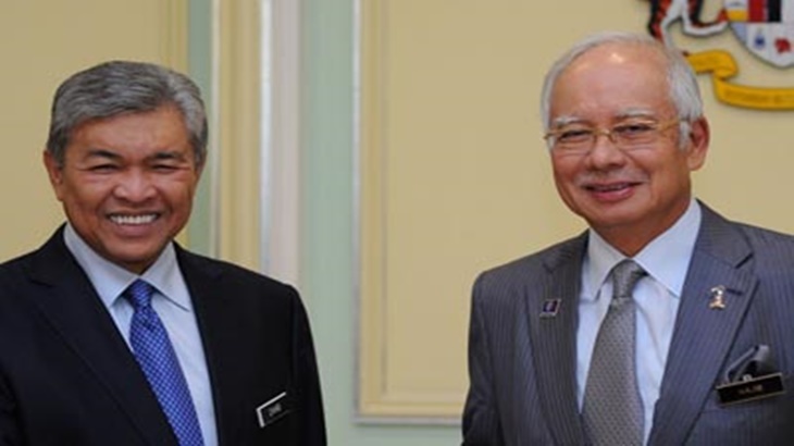 Ahmad Zahid Hamidi bersama Najib Razak