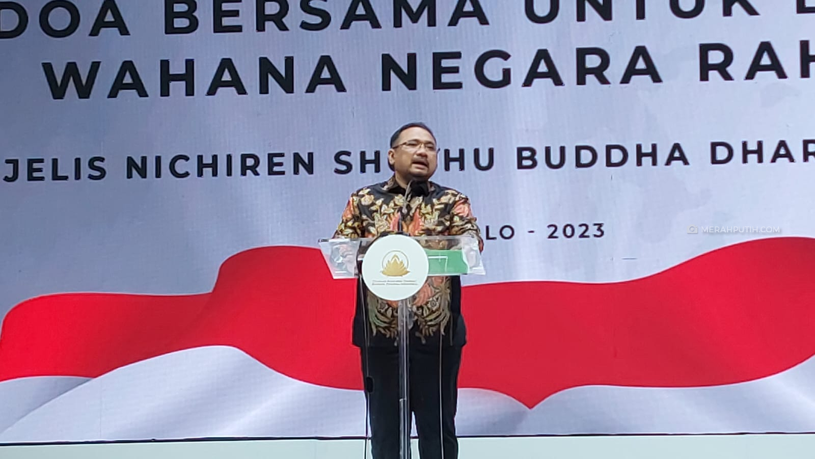 Menag Beri Pesan Umat Buddha Agar Tidak Salah Pilih Pemimpin