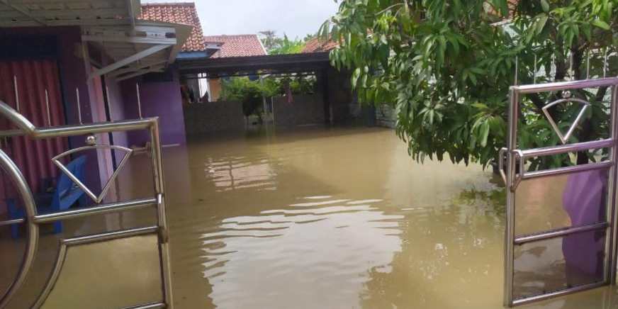 Banjir di Indramayu. (Foto: Antara)