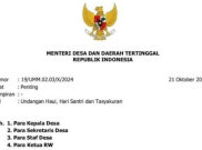 Beredar Surat Undangan Haul Ibunda Mendes Yandri Susanto Berkop Kemendes