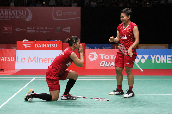 Greysia/Apriyani Susah Payah Taklukkan Lee/Shin