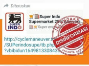 [HOAKS atau FAKTA]: Isi Form Tautan, Super Indo Supermarke Bagikan Rp 5 Juta