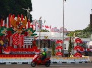 Jelang HUT ke-81 RI, Istana Merdeka Dipoles Nuansa Merah Putih 