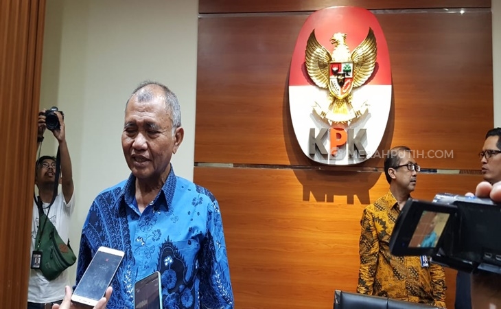 Ketua KPK Agus Rahardjo berharap Presiden Jokowi hadiri peringatan Hari Antikorupsi Sedunia (MP/Ponco Sulaksono)