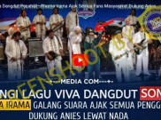 [HOAKS atau FAKTA]: Saat Konser, Rhoma Irama Ajak Fansnya Dukung Anies