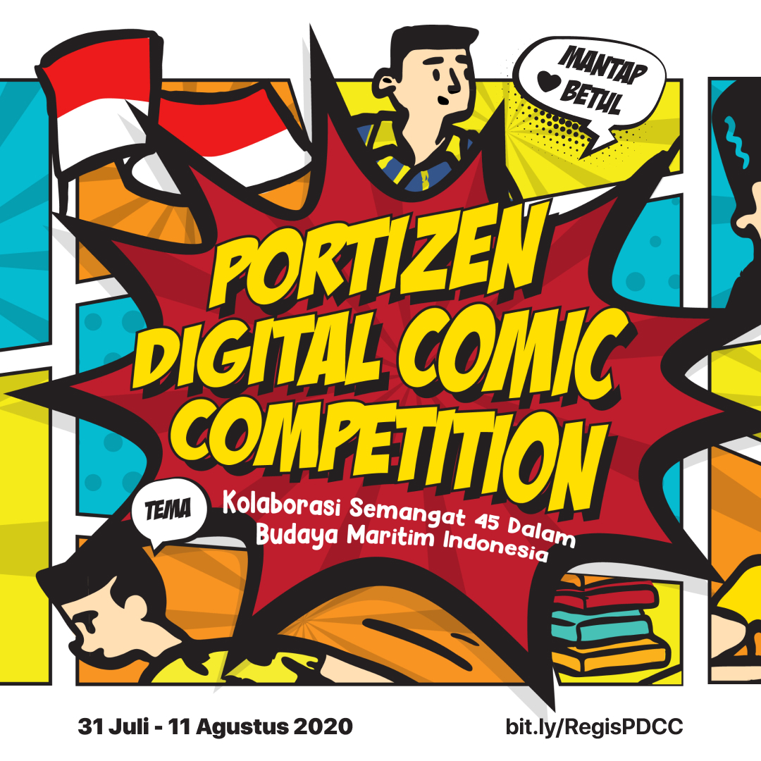 Poster undangan kompetisi untuk komikus nasional di ajang “Portizen Digital Comic Competition” (Foto: Instagram/importizen)