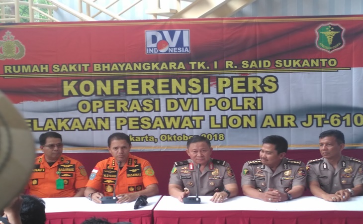 Basarnas dan Polri dalam penanganan tragedi Lion Air JT-610
