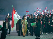 Defile Kontingen Indonesia dalam Upacara Pembukaan Asian Games 2026
