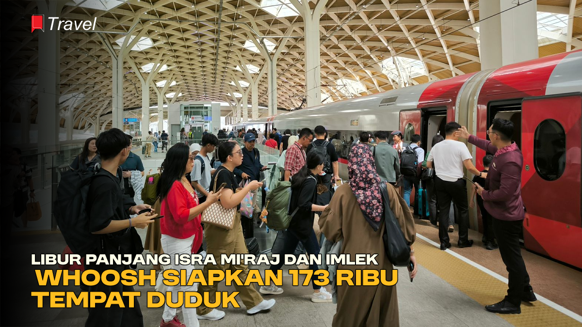 Libur Panjang Isra Mi'raj dan Imlek, Whoosh Siapkan 173 Ribu Tempat Duduk