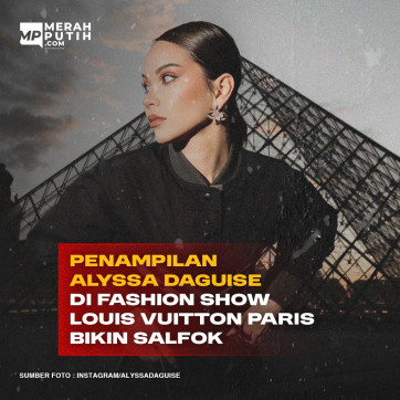 Penampilan Alyssa Daguise di Fashion Show Louis Vuitton Paris Bikin Salfok