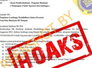 [HOAKS atau FAKTA]: Kemenag Bagi-bagi Uang untuk Lembaga Pendidikan Islam