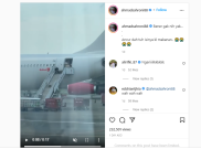 Viral Barang Digelindingkan Lewat Tangga Pesawat, Lion Air  Lakukan Investigasi