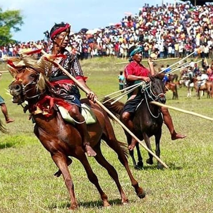 Tradisi pasola. (Foto: instagram.com/edi_sumba_treveller)