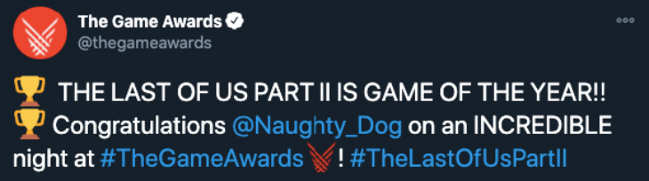 'The Last of Us Part II' Dinobatkan sebagai Game of the Year 2020