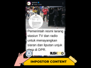 [HOAKS atau FAKTA]: Stasiun TV Dilarang Tayangkan Aksi Unjuk Rasa karena Mengandung Unsur Kekerasan