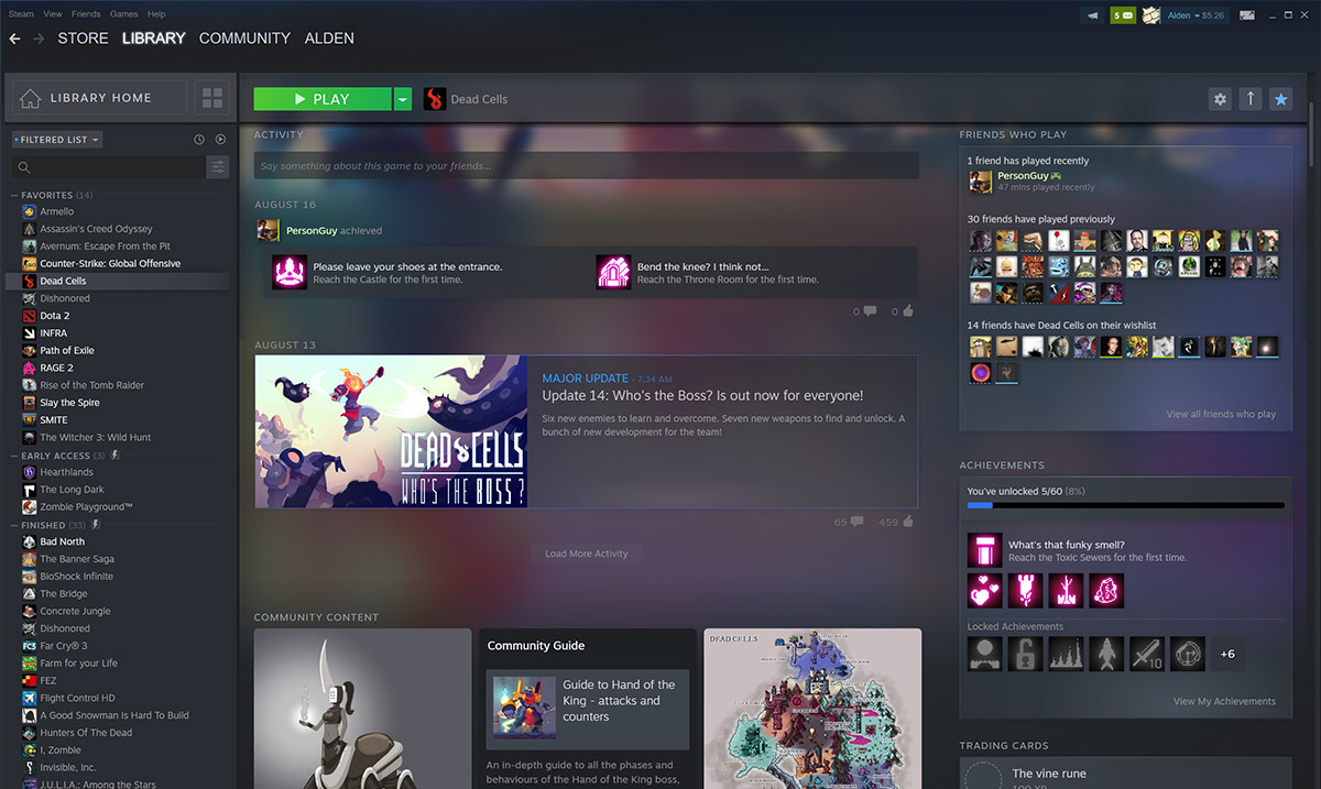 Tampilan perpustakaan Steam yang lebih modern dan segar (Foto: SteamCommunity.com)