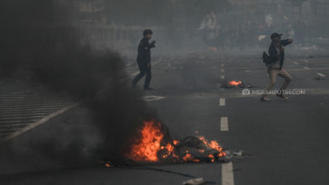 Ricuh Unjuk Rasa Mahasiswa di DPR