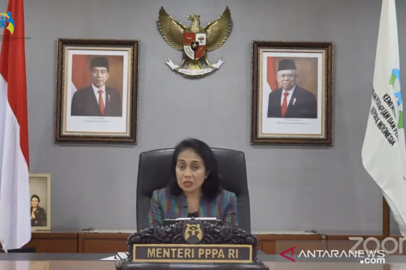 Menteri Pemberdayaan Perempuan dan Perlindungan Anak Bintang Puspayoga. (ANTARA/ Anita Permata Dewi)
