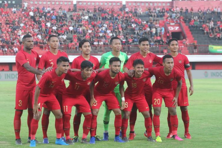 Timnas Indonesia U-23 kontra Bali United. (PSSI)