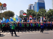 Tak Dilibatkan Bahas Revisi UU Ketenagakerjaan, Ribuan Buruh Geruduk Istana Negara