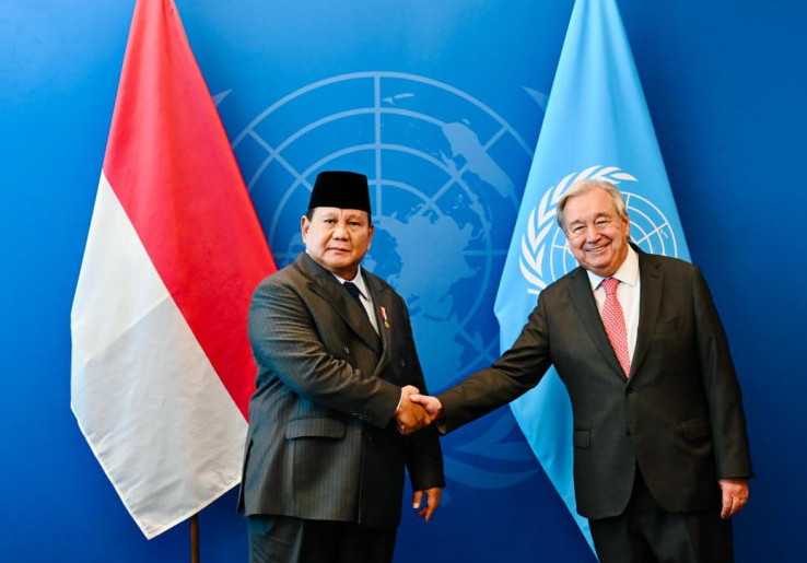Momen Akrab Pertemuan Persiden Prabowo Subianto dengan Sekjen PBB António Guterres 