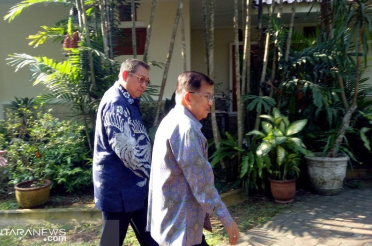   Bertemu SBY, Wapres Jusuf Kalla Kenang Ibu Ani Sebagai Penggemar Kerupuk
