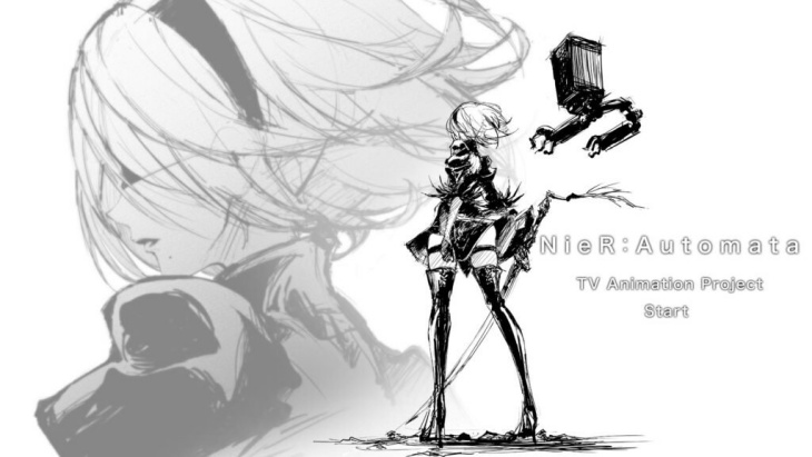 Poster pertama anime Nier Automata dari Square Enix. (Foto: Fiction Horizon)